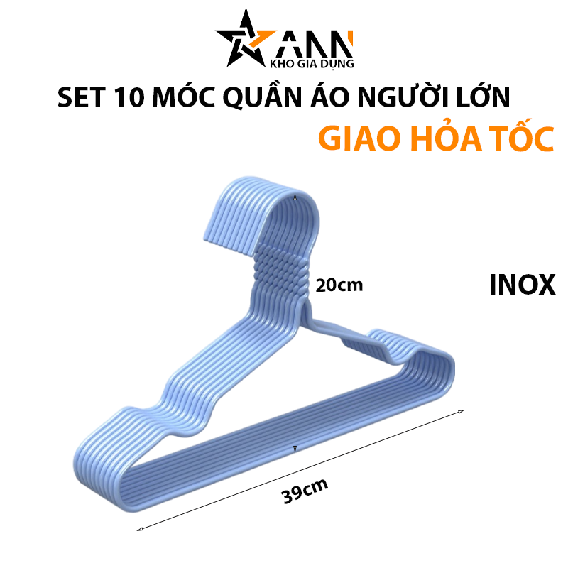 Minh hoạ kích thước 20x39cm và chất liệu inox