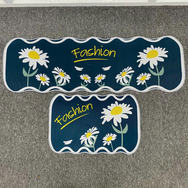 Bộ 2 thảm gợn sóng với hai kích thước khác nhau