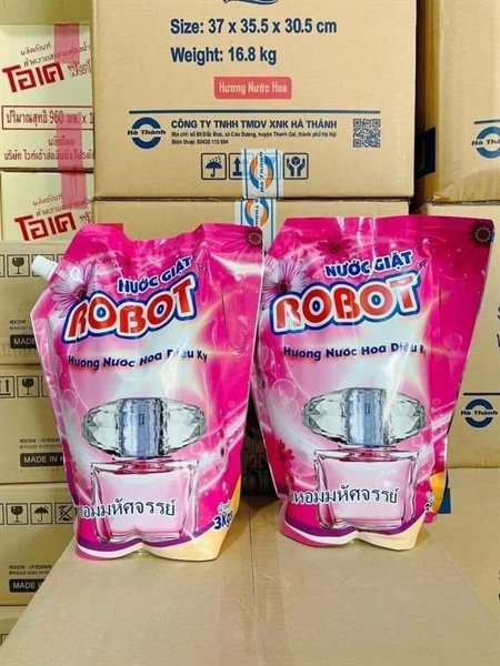 Hai túi nước giặt Robot dung tích lớn