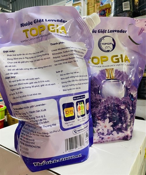 Thông tin thành phần và hướng dẫn sử dụng trên bao bì