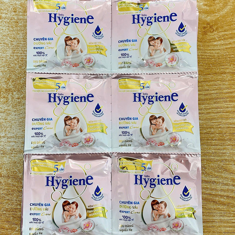 Khám phá Set 24 Gói Nước Xả Vải Hygiene Màu Hồng 20ml - Nước Xả Vải Thái Lan Tinh Chất Sữa Hokkaido thuộc nhóm hygiene