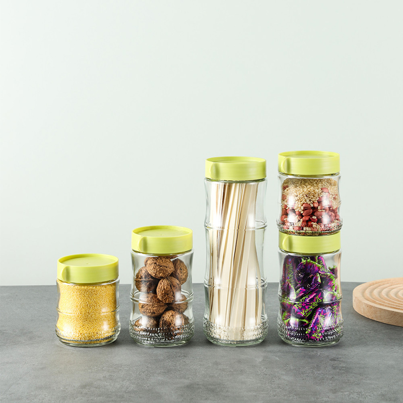 Set 3 Hũ Thủy Tinh Đựng Thực Phẩm 400ml 570ml 1000ml - Set 3 Lọ
