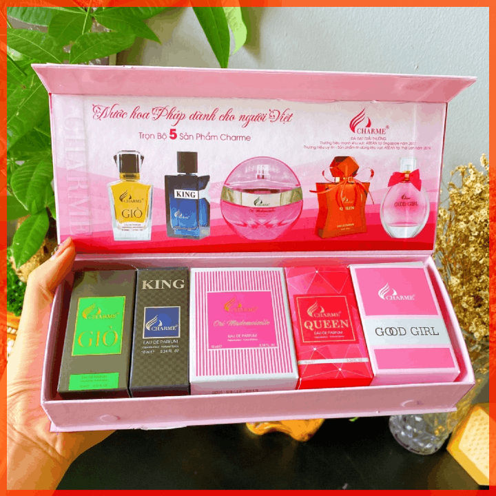 Set 5 Chai Nước Hoa Charme Mini 10ml