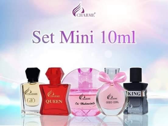 Set 5 Chai Nước Hoa Charme Mini 10ml