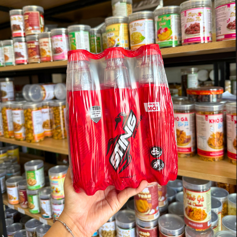 Mặt trước lốc 6 chai với thiết kế chai nhựa 330ml