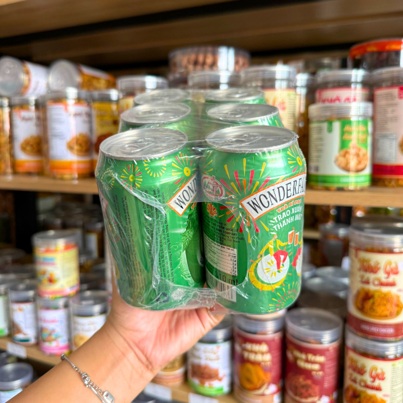 Set 6 Lon Trà Bí Đao Wonderfarm Trao Xuân Thanh Mát 310ml
