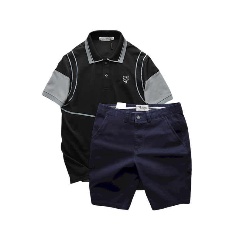 Gợi ý phối cùng quần short màu xanh navy