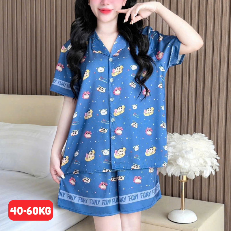 Mẫu xanh dương in hình hoạt hình