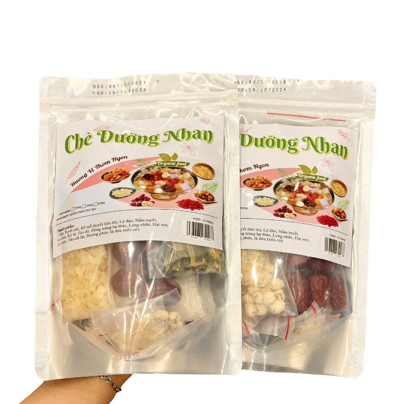 Hình ảnh Set Nguyên Liệu Nấu Chè Dưỡng Nhan 14 Vị Thơm Ngon 500g trong bộ sưu tập Gạo, bột, đồ khô, nguyên liệu