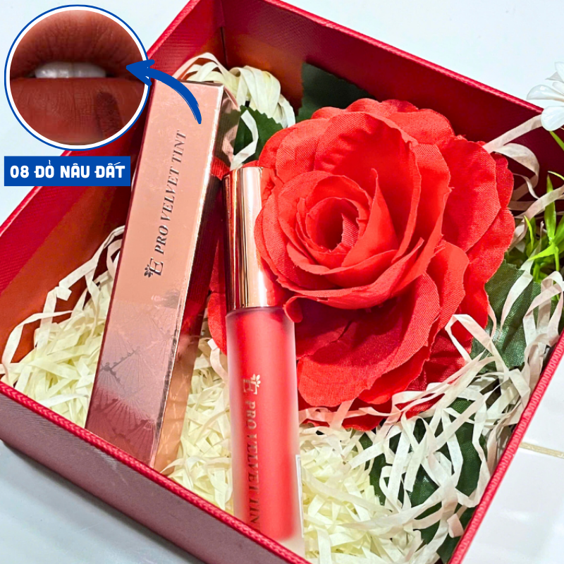 Gợi ý màu 08 đỏ nâu đất trong set quà trang trí sẵn