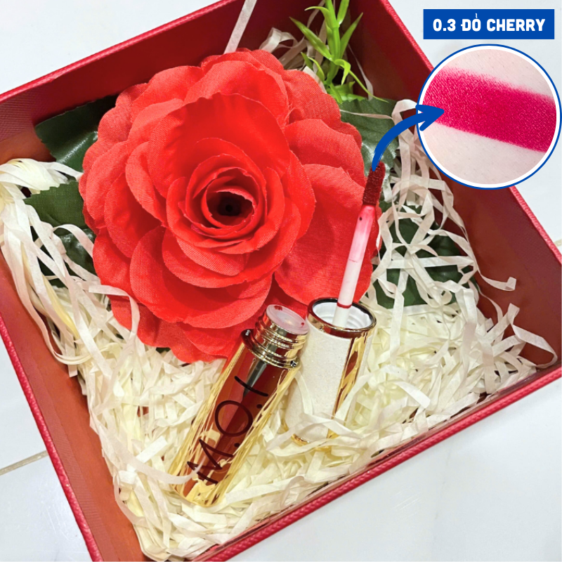 Minh họa sắc son 0.3 đỏ cherry