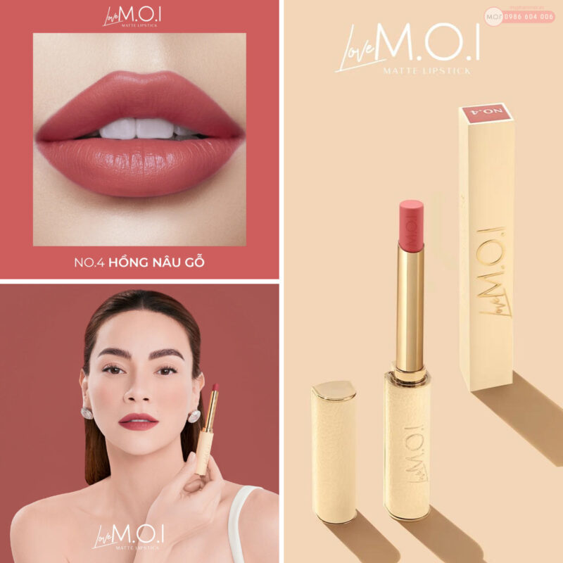 Set Hộp Quà Tặng Son Thỏi Love M.O.I Phiên Bản Giới Hạn Hộp Hoa Rơm Nhiều Màu