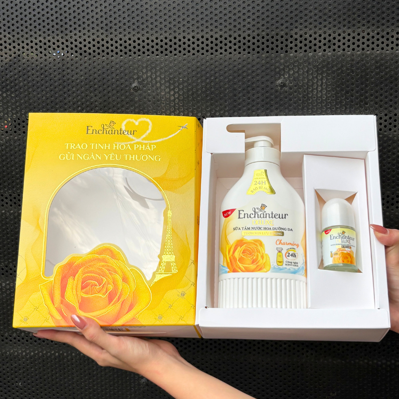 Set Quà Tặng Cao Cấp Enchanteur Deluxe Hương Nước Hoa Pháp + Lăn Khử Mùi (Set Màu Vàng) – một lựa chọn đáng tham khảo trong quà tặng