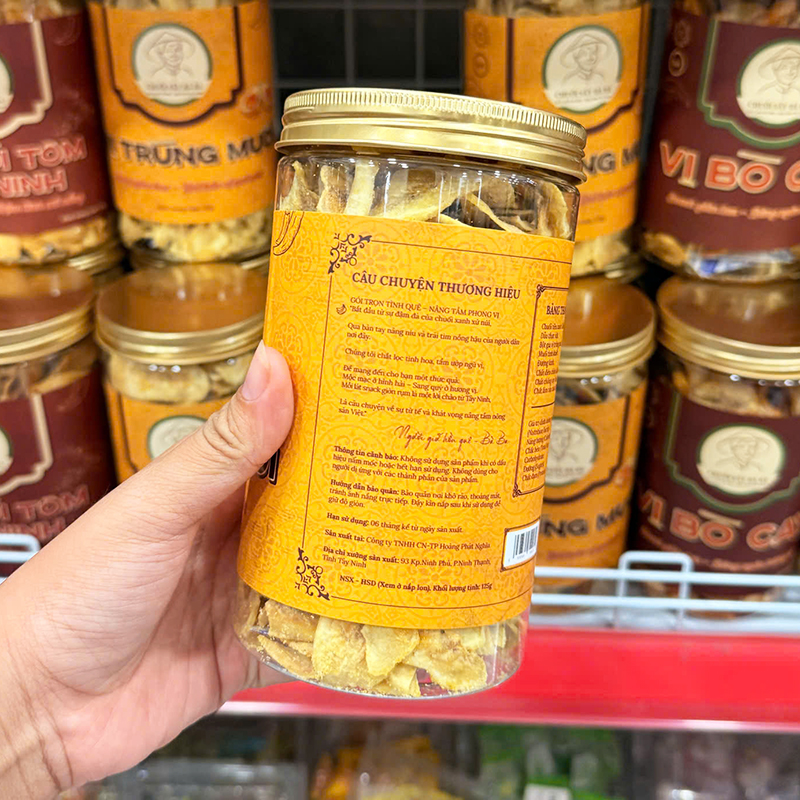 Snack Chuối Sấy Giòn Vị Muối Tôm Tây Ninh 150g