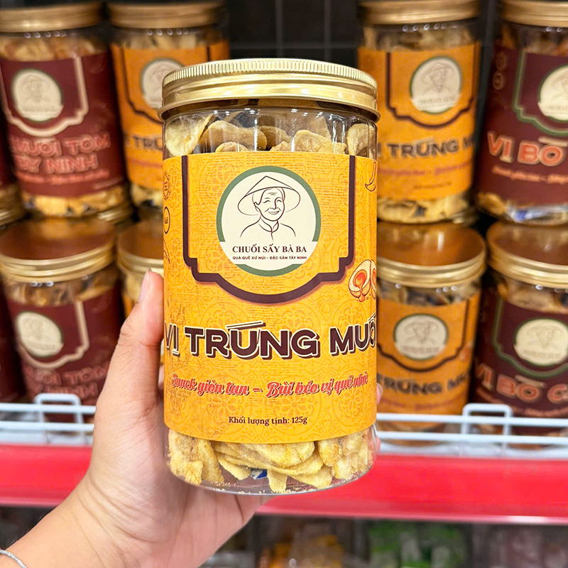 Snack Chuối Sấy Giòn Vị Muối Tôm Tây Ninh 150g