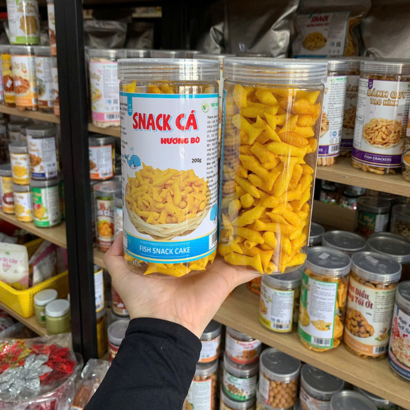 Snack Cá Hương Bò Hộp Pet 200g