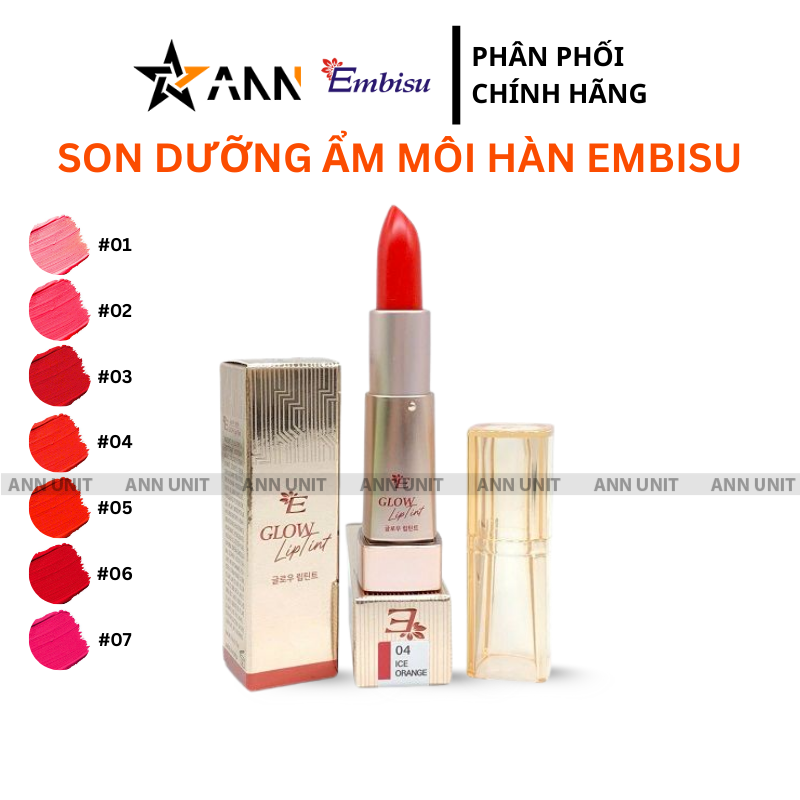 Son dưỡng ẩm môi Embisu Glow Lip Tint Hàn Quốc