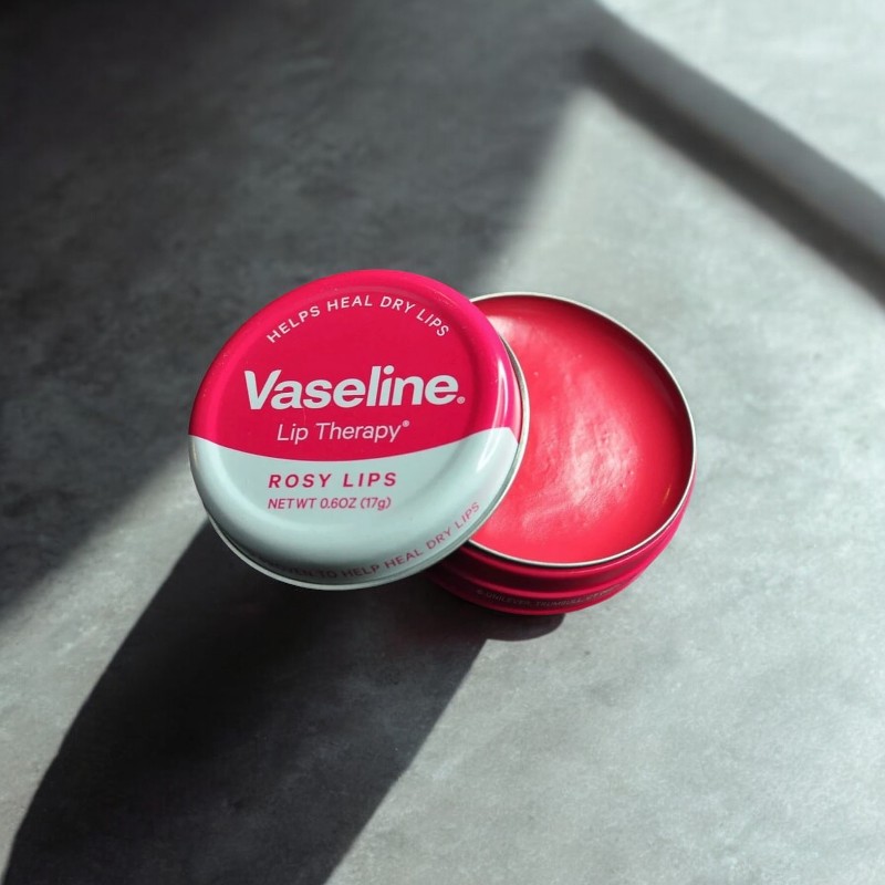 Son Dưỡng Môi Vaseline Lip Therapy Rosy Lips Hộp Thiếc Màu Hồng 20g