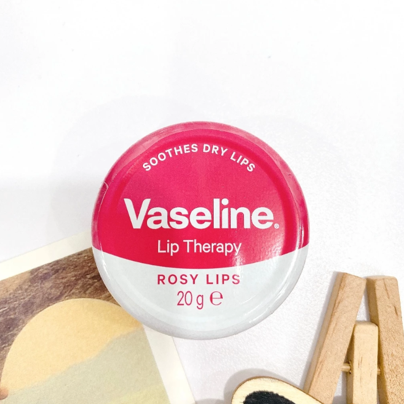 Thiết kế hộp thiếc Rosy Lips 20g màu hồng