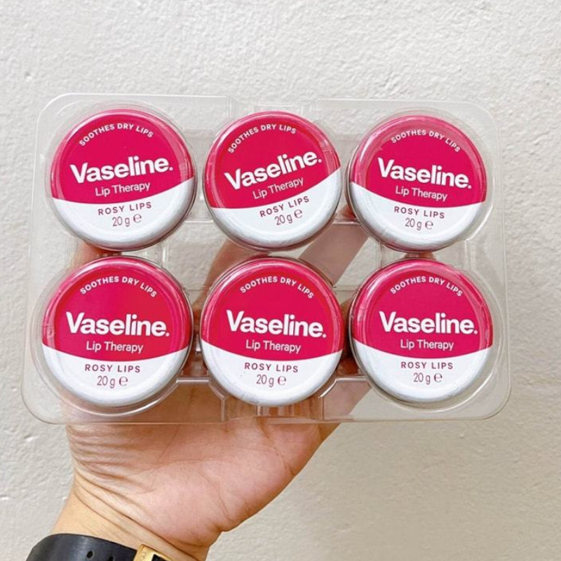 Son Dưỡng Môi Vaseline Lip Therapy Rosy Lips Hộp Thiếc Màu Hồng 20g