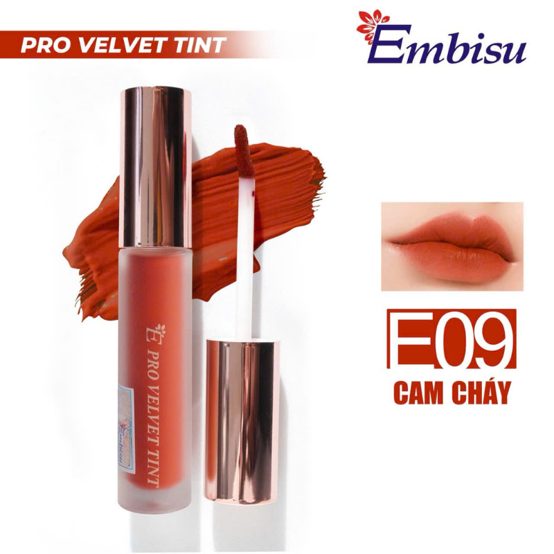 Son Môi Kem Nhung Lì Embisu Pro Vel Tint