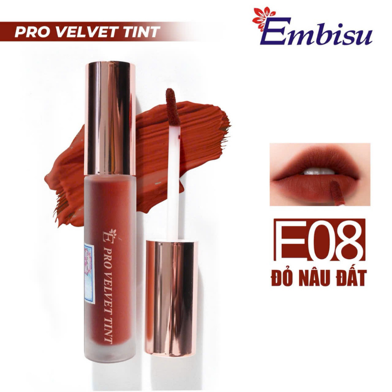 Son Môi Kem Nhung Lì Embisu Pro Vel Tint