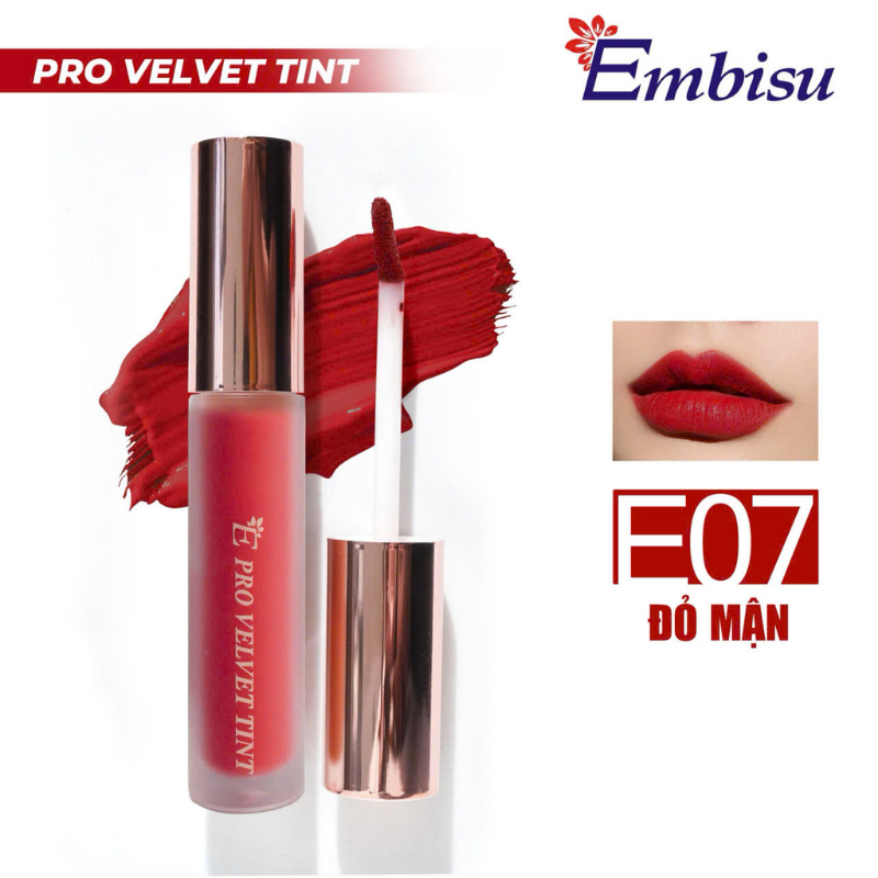 Son Môi Kem Nhung Lì Embisu Pro Vel Tint