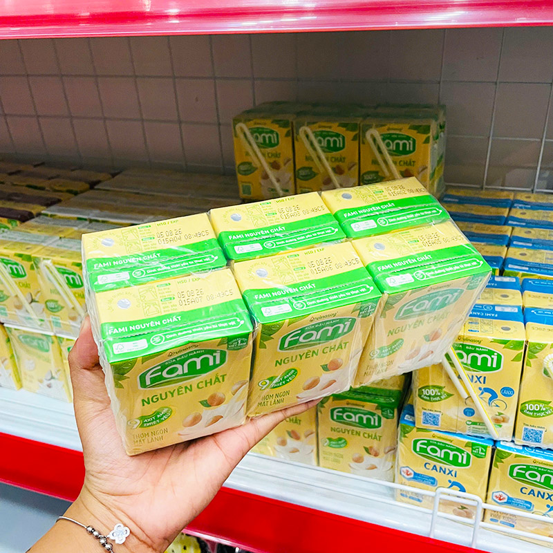 Sữa Đậu Nành FAMI Nguyên Chất Lốc 6 Hộp 200ml