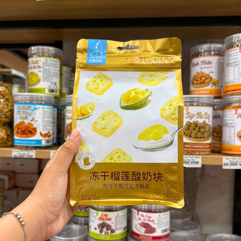 Sữa Chua Khô Sấy Lạnh Vị Sầu Riêng Yum 45g