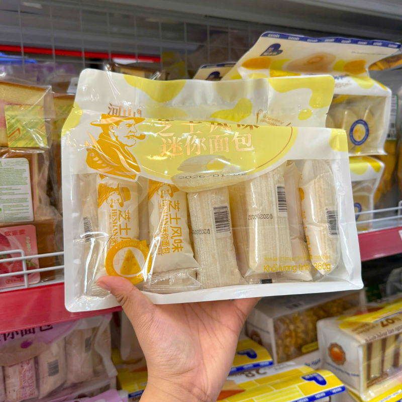 Bánh Mì Sữa Chua Phô Mai HESHAN 360g - Bánh Sữa Chua Ông Già Mini (Bịch 20 Gói) – một lựa chọn đáng tham khảo trong HESHAN