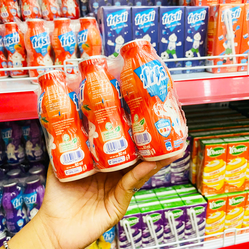 Thiết kế chai 80ml phù hợp dùng lạnh và sử dụng từng chai