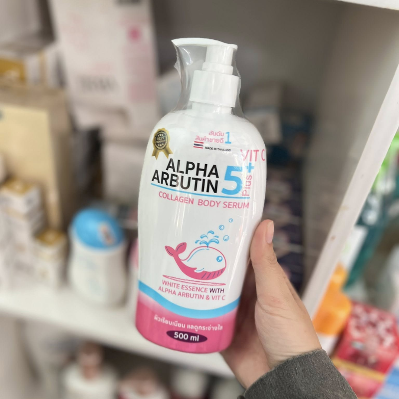 Chai trắng hồng với vòi pump cầm gọn trong tay, dung tích 500 ml