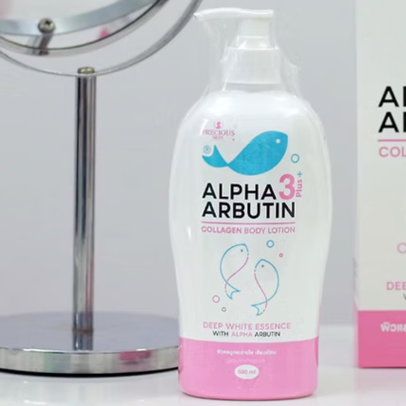 Sữa Dưỡng Thể Alpha Arbutin 3 Plus Collagen Body Lotion 500ml Precious Skin