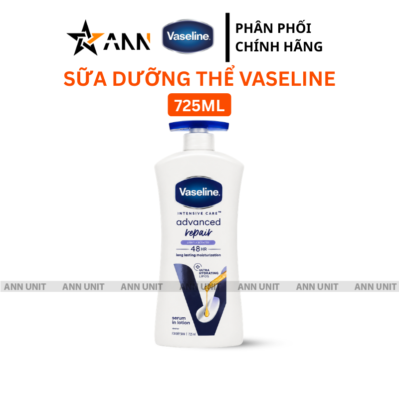 Sữa Dưỡng Thể Vaseline Intensive Care Advanced Repair Phiên Bản Mới Màu Trắng 725ml