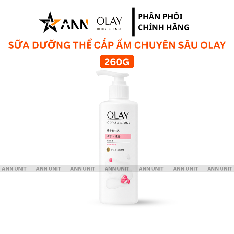 Sữa Dưỡng Thể Olay Body Cellscience Pro B5+ Dưỡng Ẩm Chuyên Sâu Với Vitamin Pro B5 + 260g - Màu Hồng