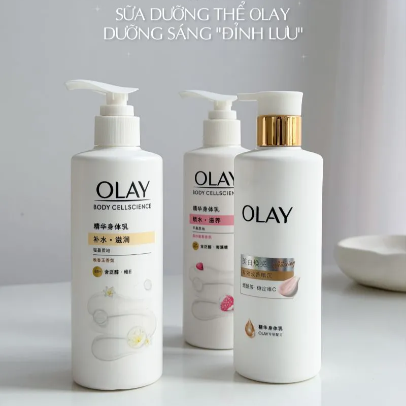 Sữa Dưỡng Thể Olay Whitening Dưỡng Sáng Da 260g - Màu Vàng