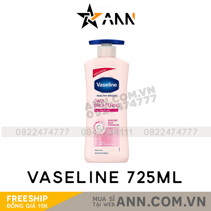 Sữa dưỡng thể Vaseline Healthy Bright Daily Brightening 750ml