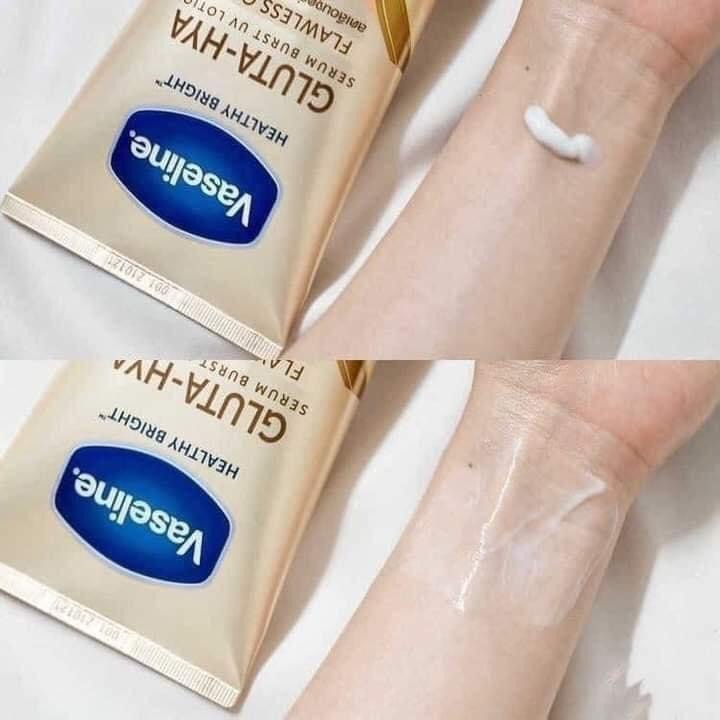 Sữa dưỡng thể Vaseline Healthy Bright Gluta-Hya Serum Burst UV Lotion Flawless Glow 330ml