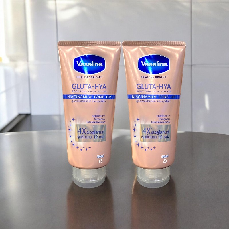 Sữa Dưỡng Thể Vaseline Healthy Bright Gluta-Hya Niacinamide Tone-Up 300ml