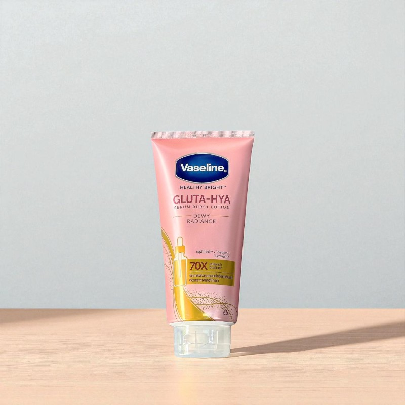 Sữa Dưỡng Thể Vaseline Healthy Bright Gluta-Hya Serum Burst Lotion Màu Hồng 300ml