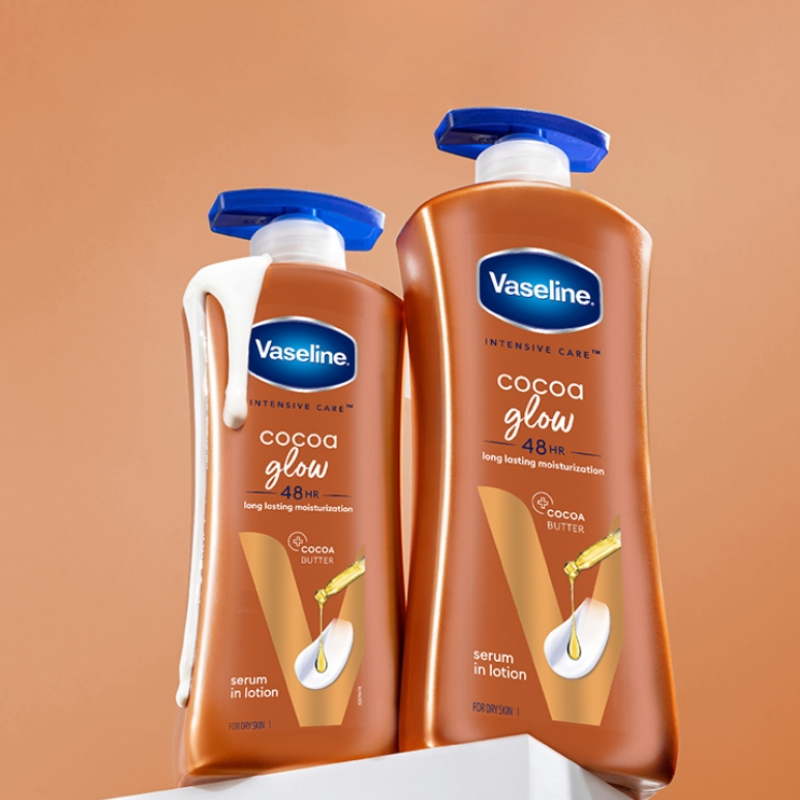 Sữa Dưỡng Thể Vaseline Intensive Care Cocoa Radiant 725ml Màu Nâu