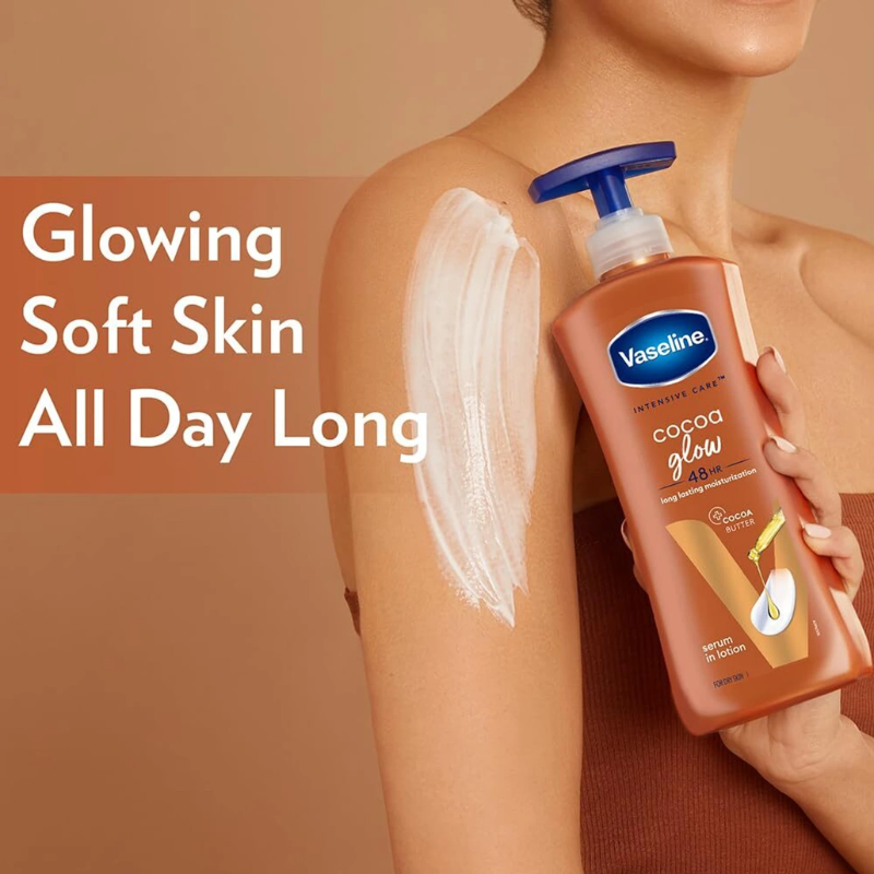 Sữa Dưỡng Thể Vaseline Intensive Care Cocoa Radiant 725ml Màu Nâu