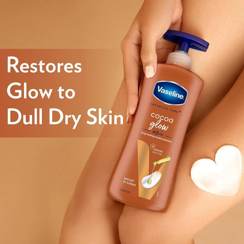 Sữa Dưỡng Thể Vaseline Intensive Care Cocoa Radiant 725ml Màu Nâu