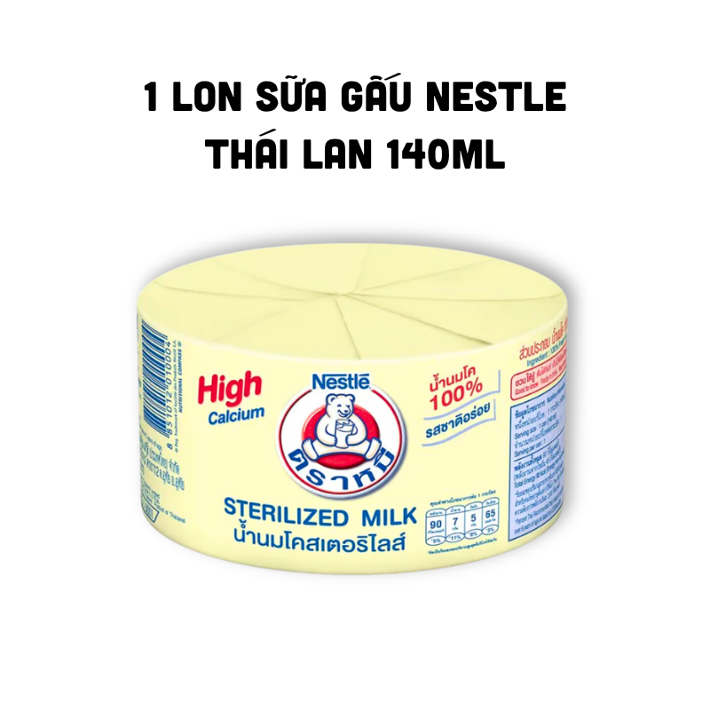 Sữa Gấu Thái Lan Nestle Bear Brand Vàng 140ml