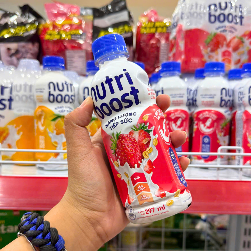 Dung tích 297ml và kiểu chai nắp vặn tiện mang theo