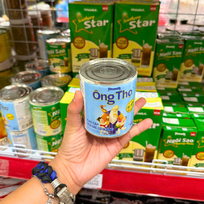Sữa Đặc Có Đường Ông Thọ Nhãn Xanh Biển Lon 380g