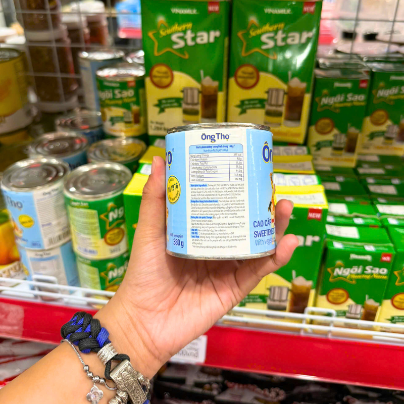 Bảng thông tin in trên thân lon