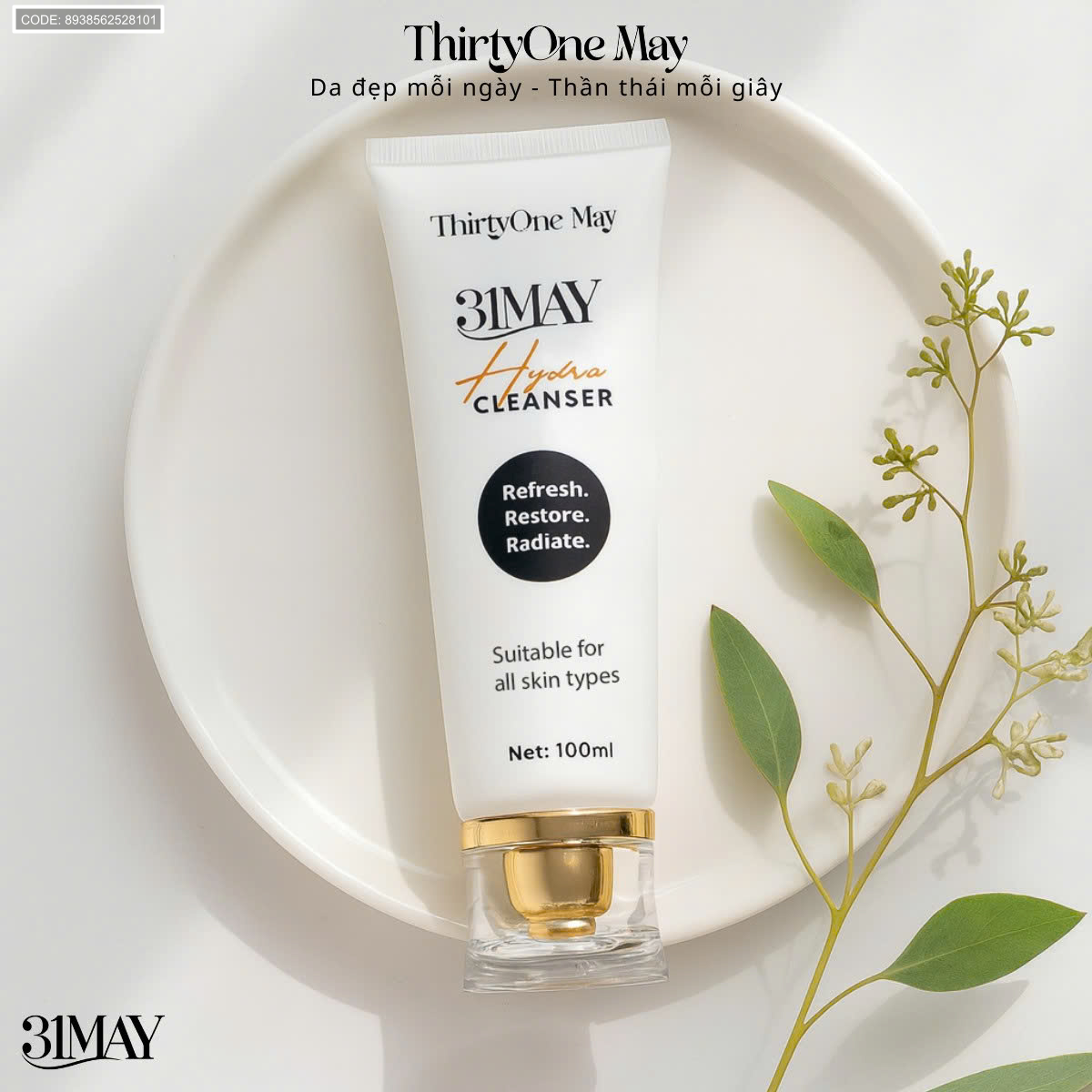 Sữa Rửa Mặt 31may Hydra Cleanser 100ml - Sữa Rửa Mặt Thirty One May