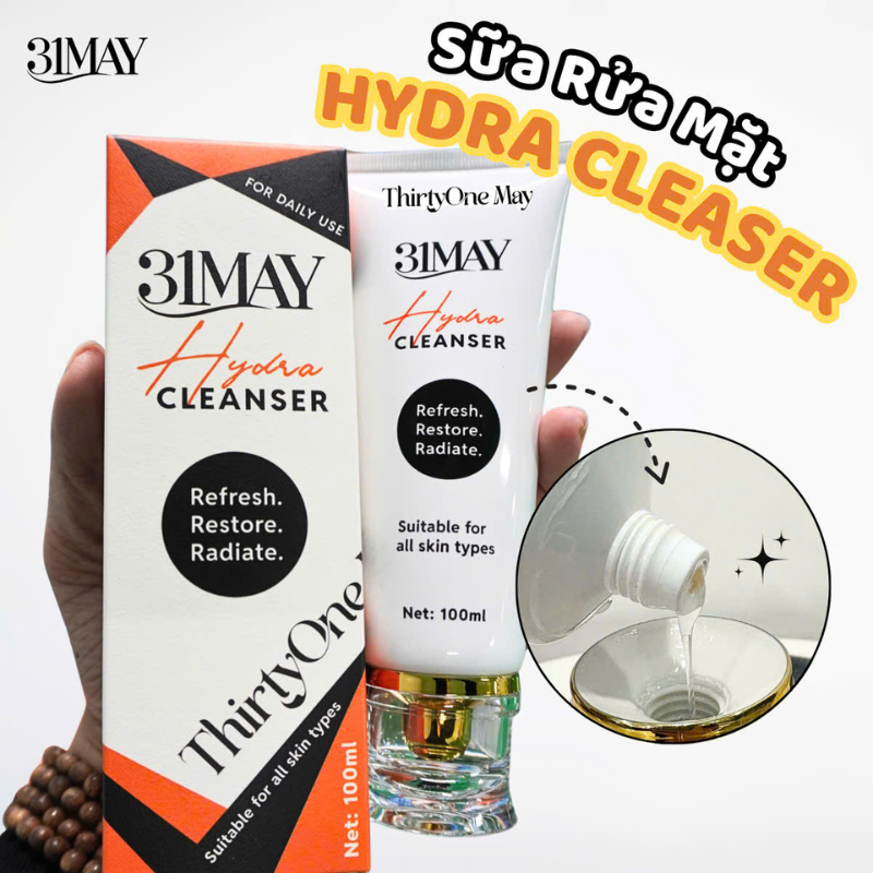 Hình ảnh sản phẩm Sữa Rửa Mặt 31may cùng bao bì.