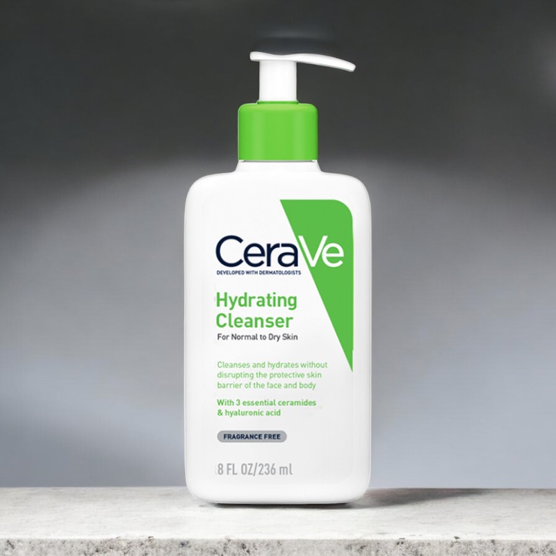 Sữa Rửa Mặt CeraVe Hydrating Cleanser Xanh Lá 236ml - Da Thường Đến Da Khô